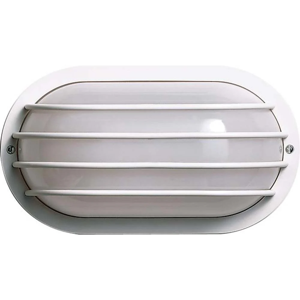 Nuvo 1-Light 10" Oval Cage Wall Fixture Polysynthetic Body & Lens