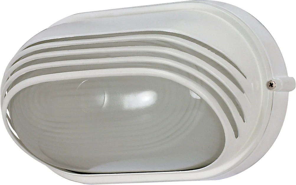 1 Light - 10" - Oval Hood Bulk Head - Die Cast Bulk Head