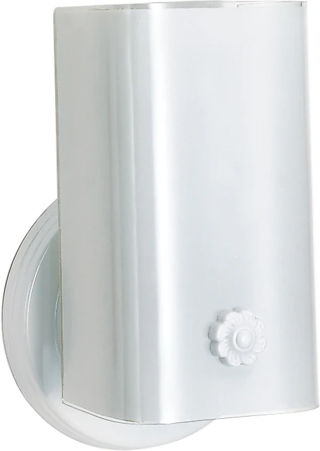 1 Light - 7" - Vanity - w/White "U" Channel Glass