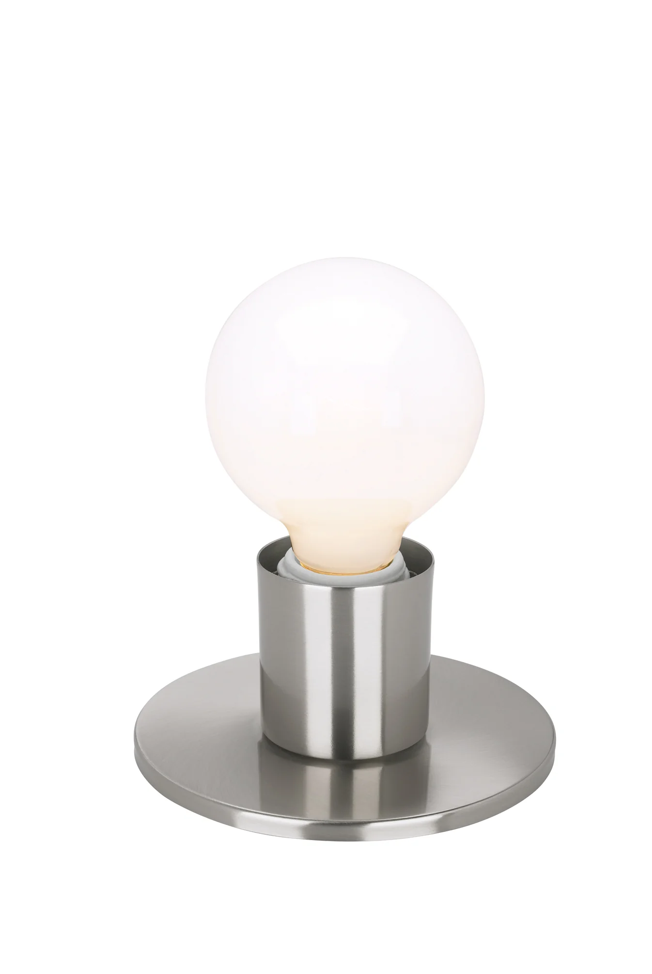 1-Light Wall Mounted Vanity & Wall Light Fixture in Brushed Nickel Finish