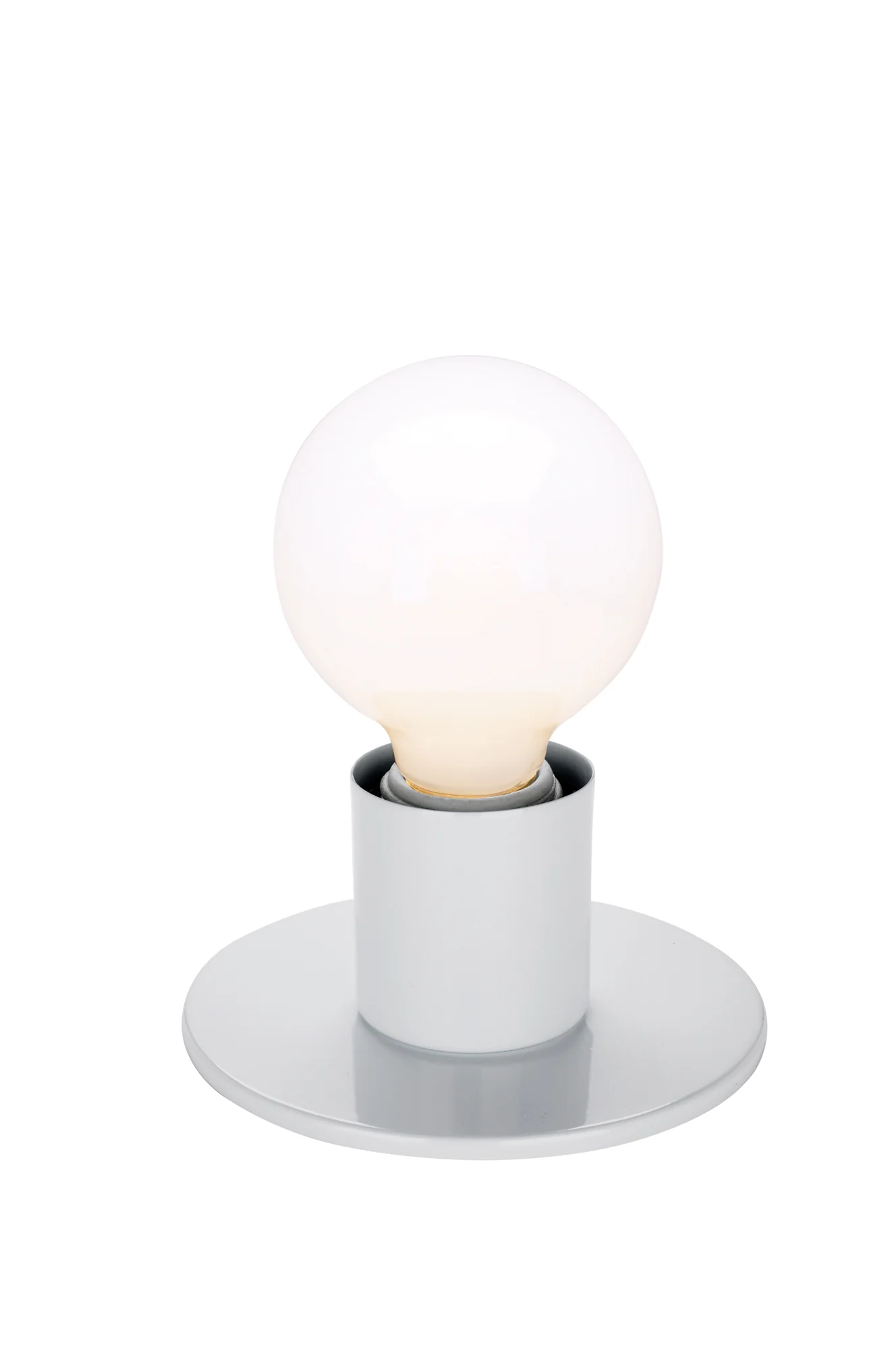 1-Light Wall Mounted Vanity & Wall Light Fixture in White Finish