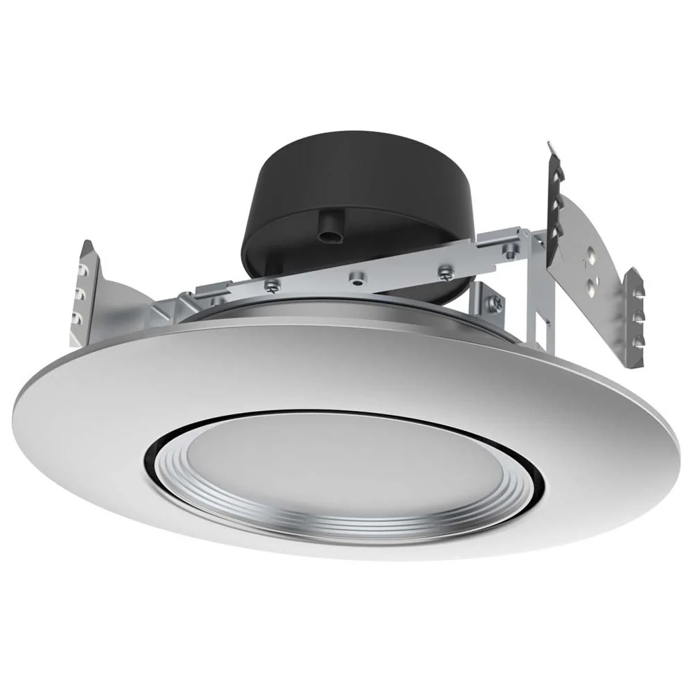 10.5w LED Direct Wire Downlight 120v CCT Tunable Brushed Nickel Finish