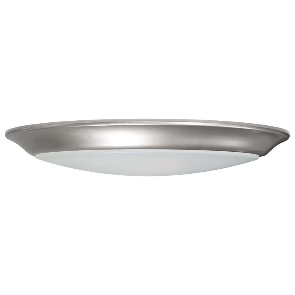 10-in LED Disk-Light 5000K 6 Unit Contractor Pack Brushed Nickel Finish