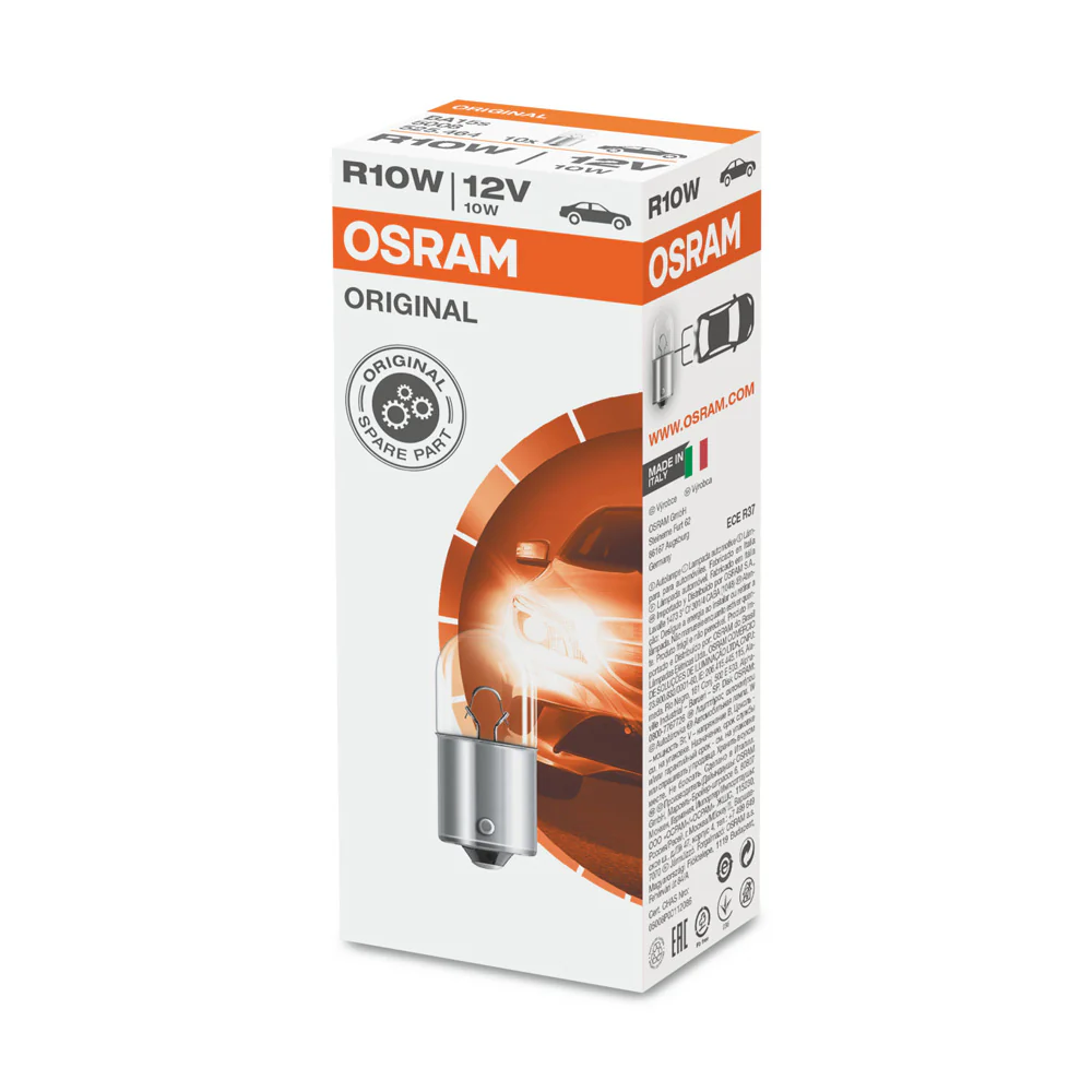 10-PK Osram 5008 R10W 12V 10W BA15s High-Performance Automotive Bulb