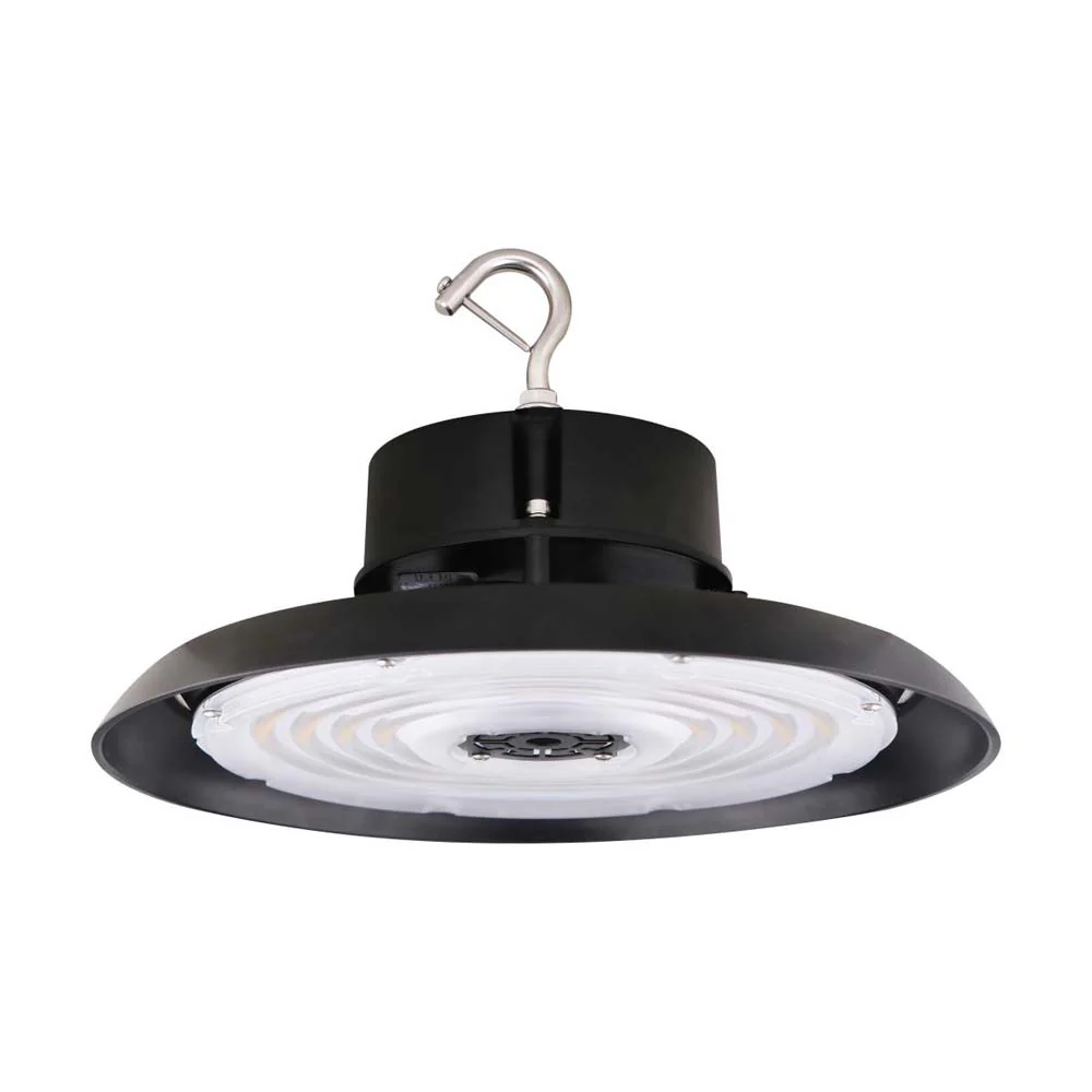 100W UFO LED High Bay 14100 Lumens 4000K 277-480v 0-10V Dimmable Black Finish