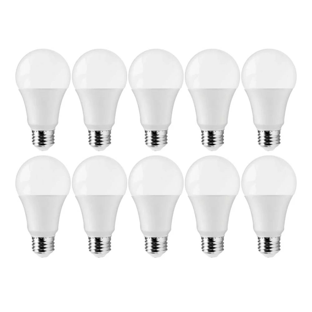 10Pk - 12W A19 LED 5000K E26 Medium base 220 deg. Beam Angle - 75W equiv