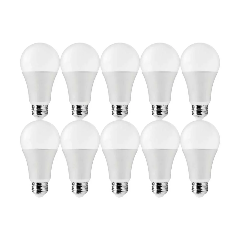 10Pk - 14W A19 LED 3000K Medium base 220 deg. Beam Angle - 100W equiv
