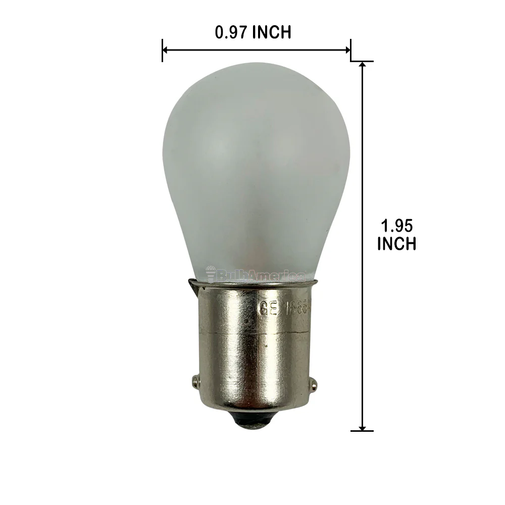 10PK GE 1665AF 81658 22W 28V S8 BA15s Base Aircraft Low Voltage Frost Light Bulb - Image 2