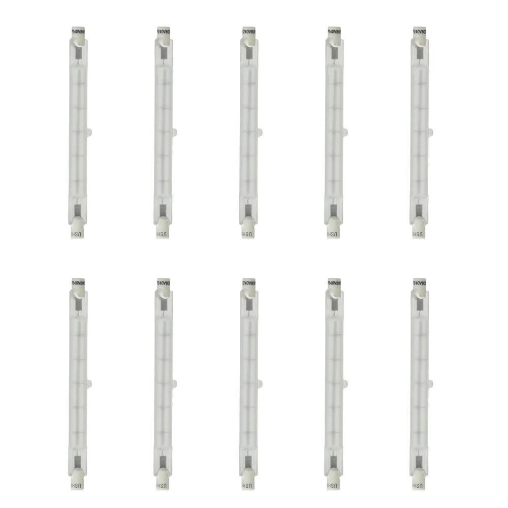 10PK - USHIO EMF - 1000329 - 800w 240v JP240V-800WCF R7S Base Halogen Bulb