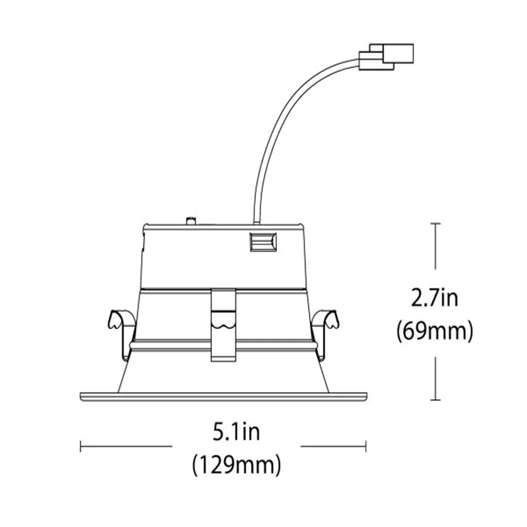 12Pk - Nicor 4-in White 3000K Recessed LED Downlight - Image 2