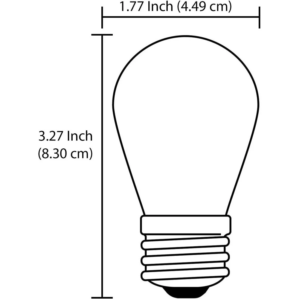 12Pk - Sunlite 11w S14 Incandescent E26 Base Dimmable Blue Colored String Bulb - Image 6