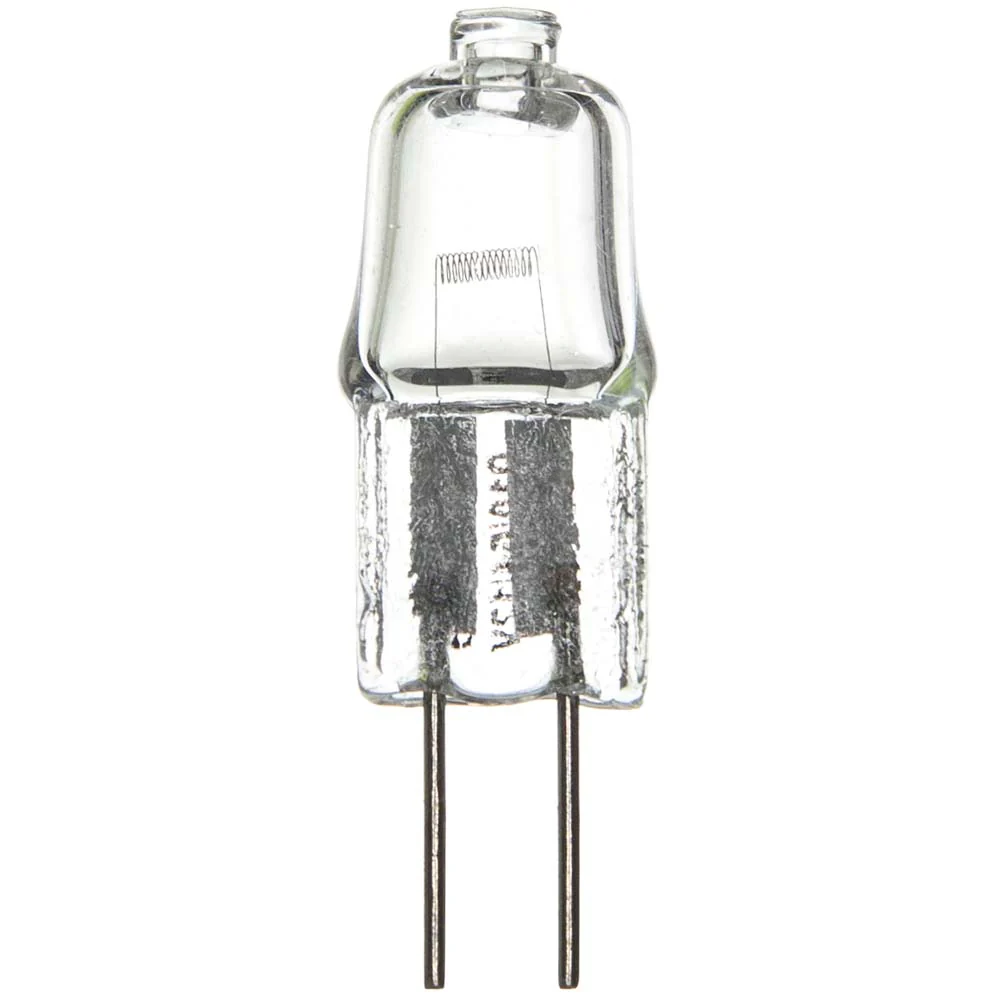 12Pk - Sunlite 20w 3200K T2.5 Clear Halogen Single Ended 24v G4 Bi-Pin Base Bulb - Image 2