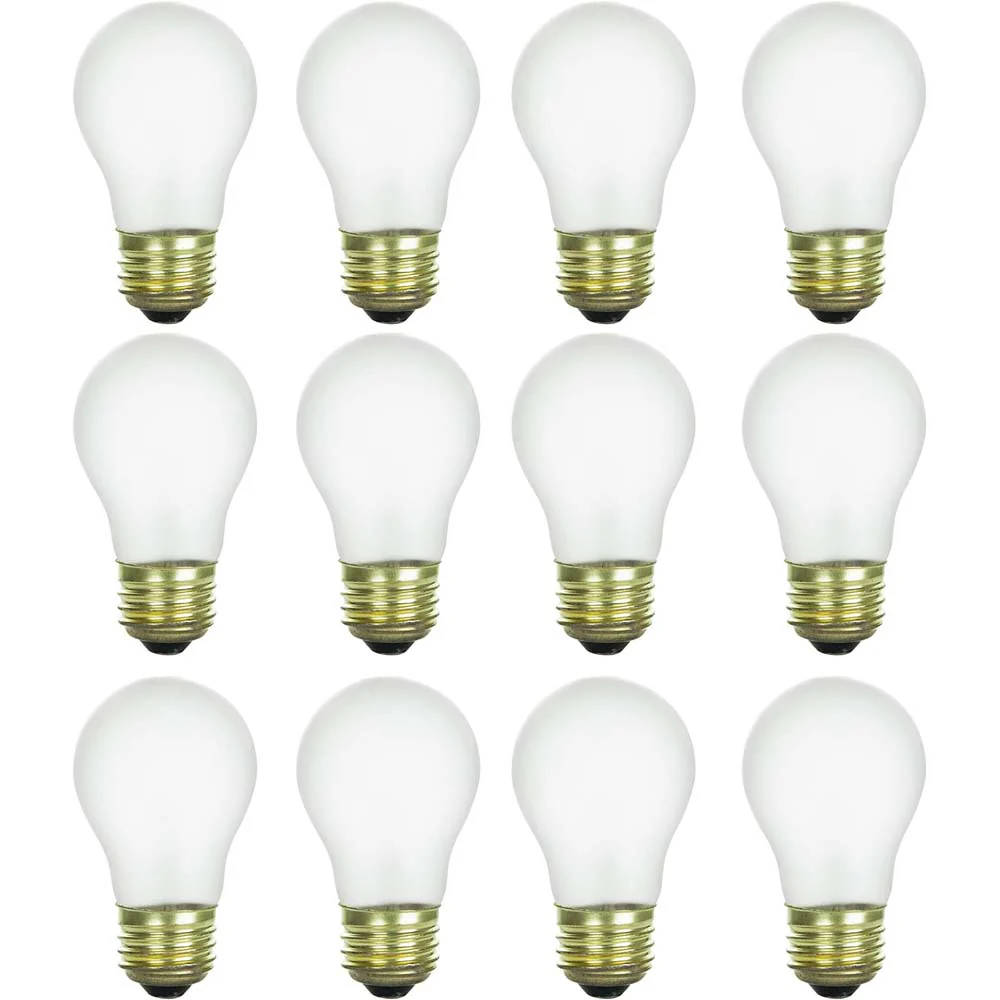 12Pk - Sunlite 40w A15 Incandescent Appliance 120v 2600K Clear Dimmable Bulb
