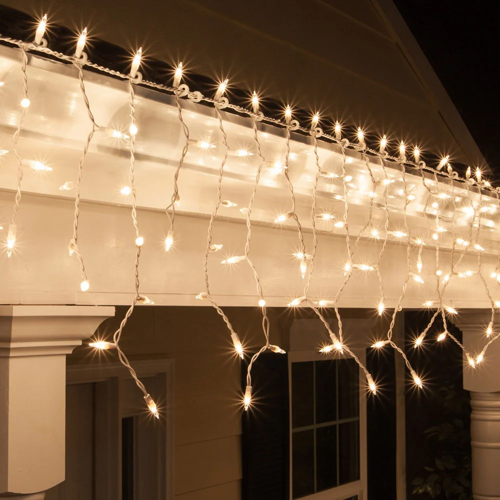 150 Clear Mini Icicle Light Set - Image 2