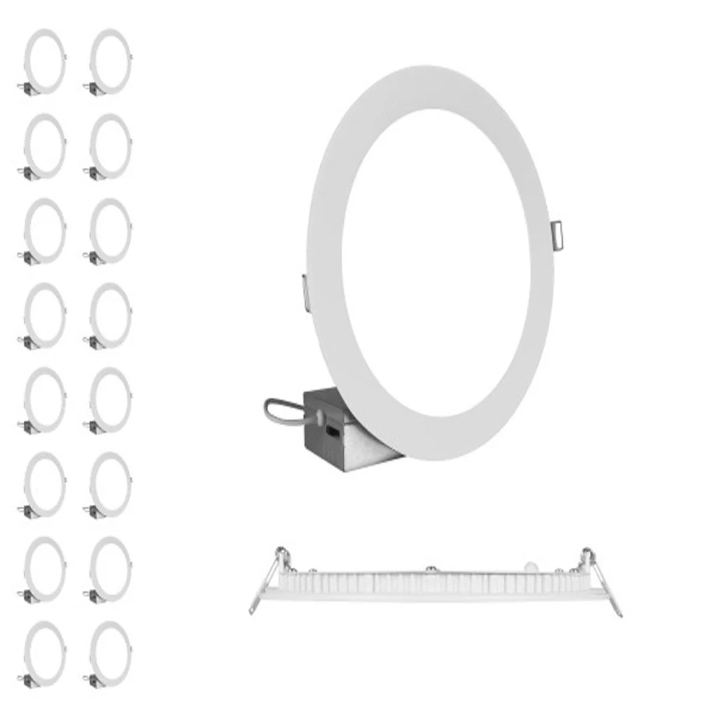 16Pk - Nicor REL Selectable 8-in White Remodel LED Downlight Kit