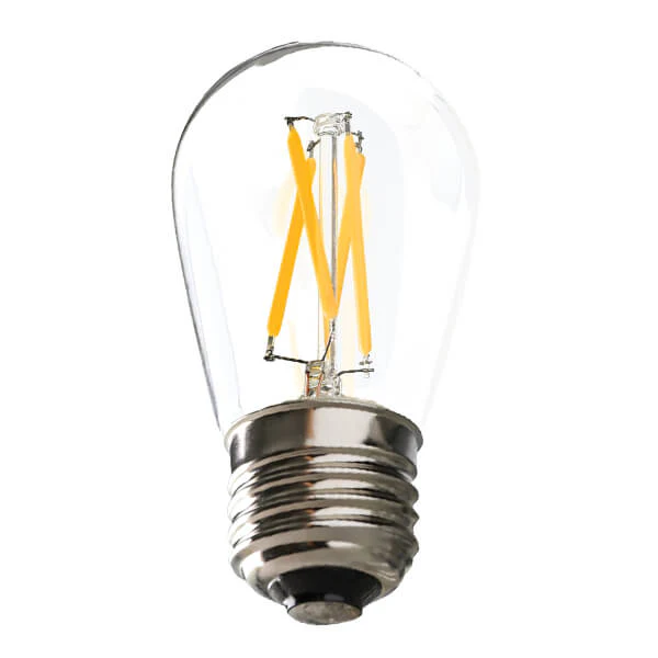 16Pk - Ushio 1.5w S14 LED 2700k Soft White  U-LED Filament Bulb