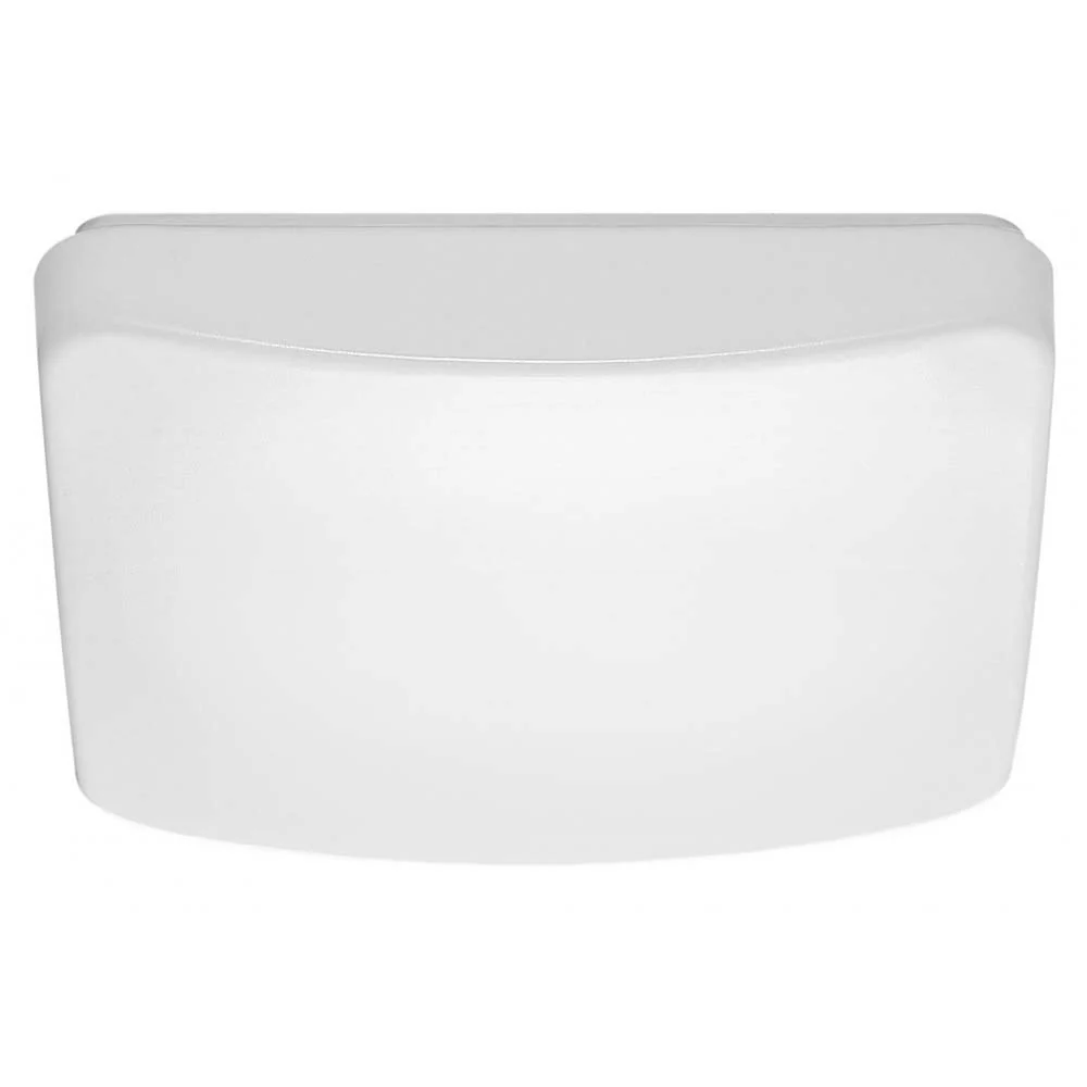 16w 11-in Square Acrylic LED Flush Mount Fixture CCT Selectable White Finish