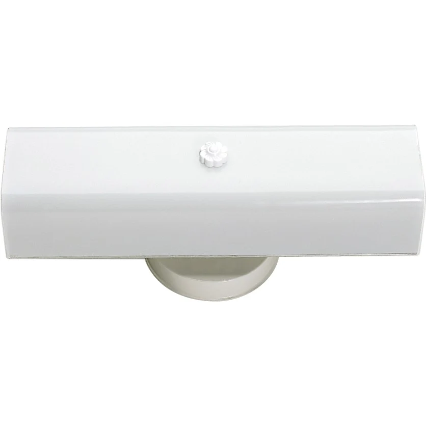 2-Light 14" Wall Mounted Vanity Light with White "U" Channel Glass