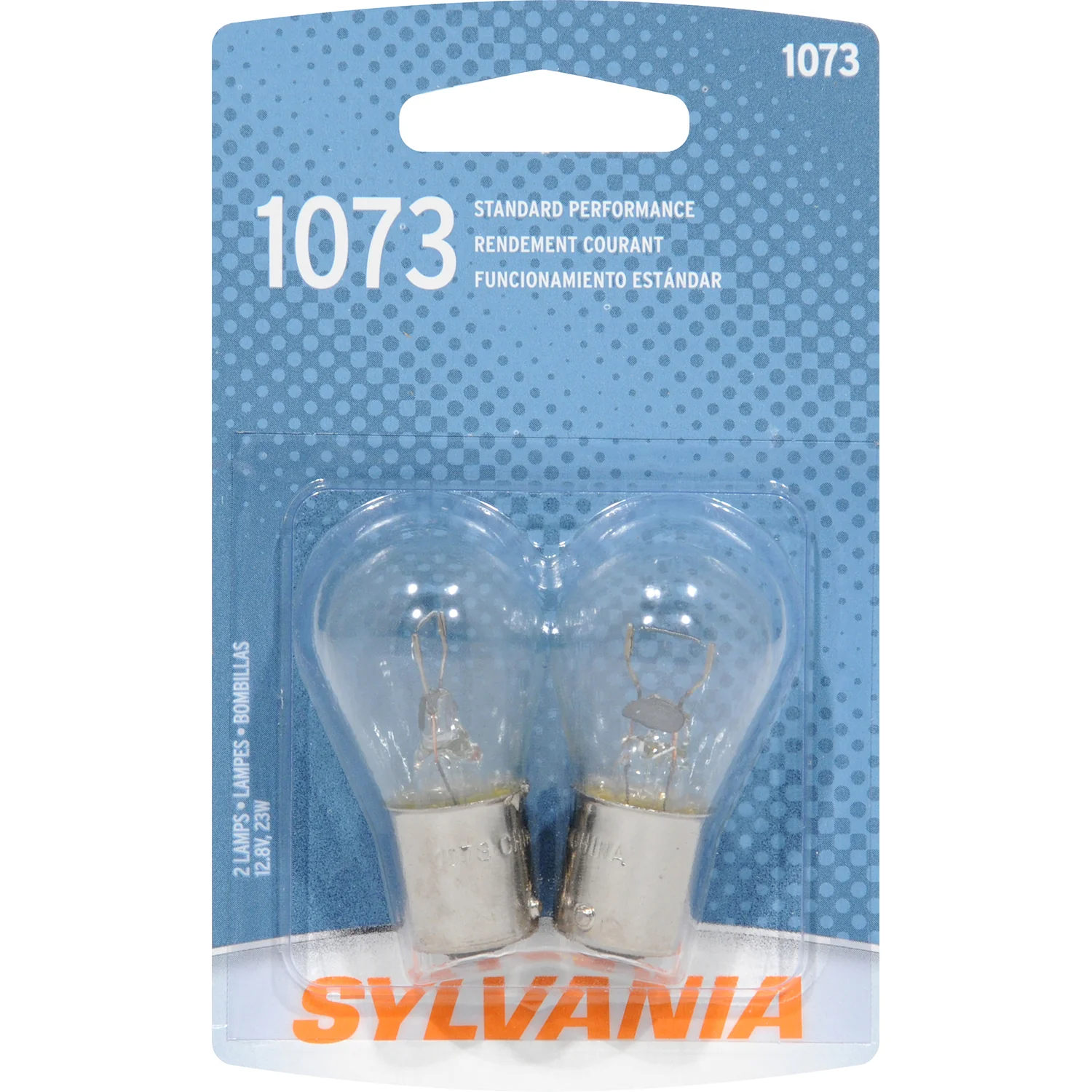 2-PK SYLVANIA 1073 Standard Automotive Light Bulb