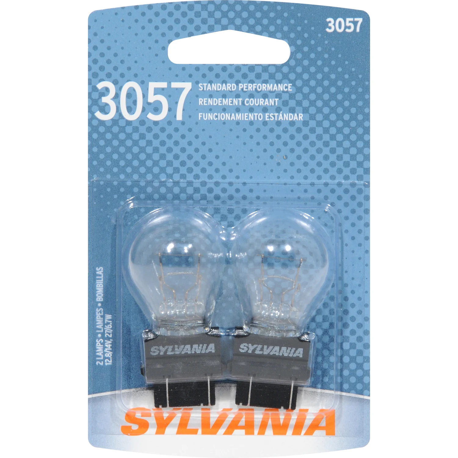 2-PK SYLVANIA 3057 Standard Automotive Light Bulb