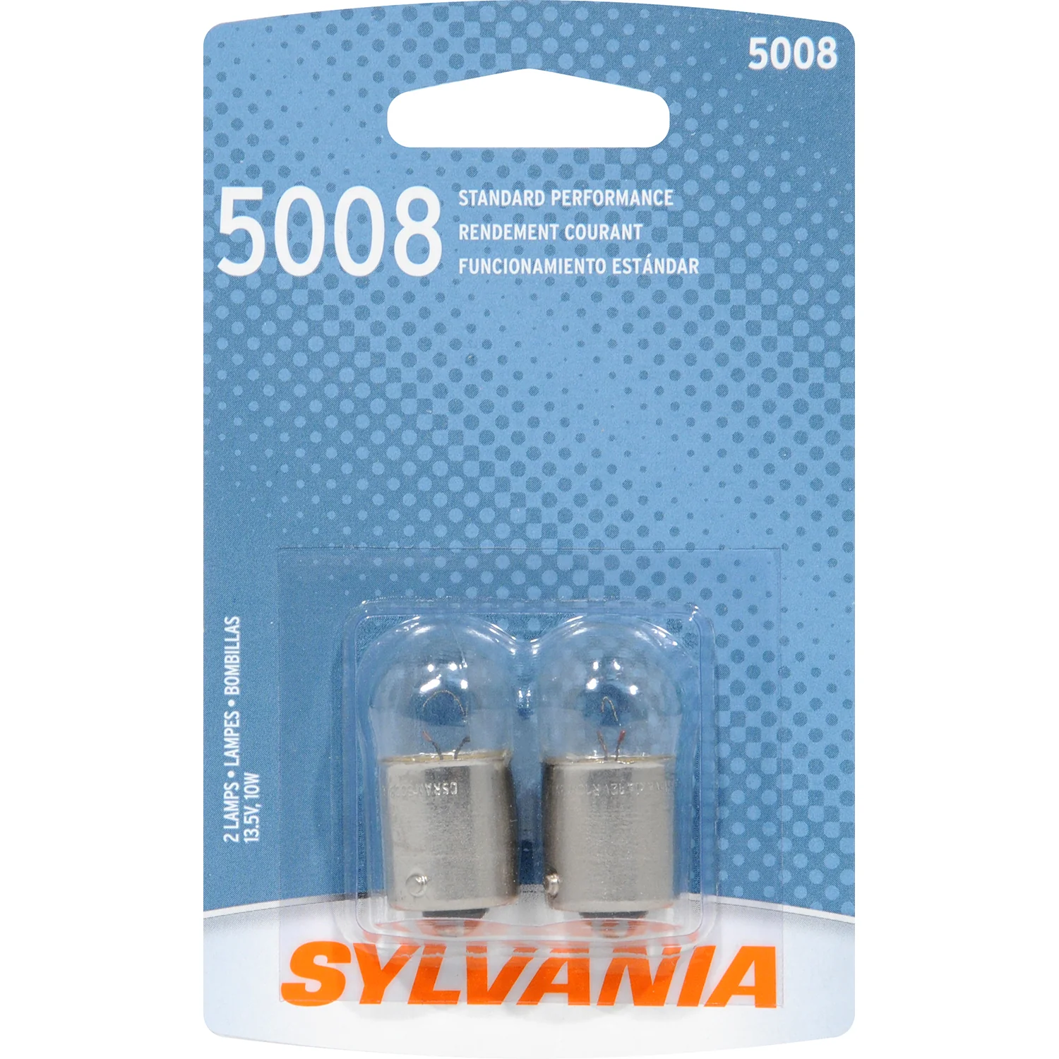 2-PK SYLVANIA 5008 Standard Automotive Light Bulb