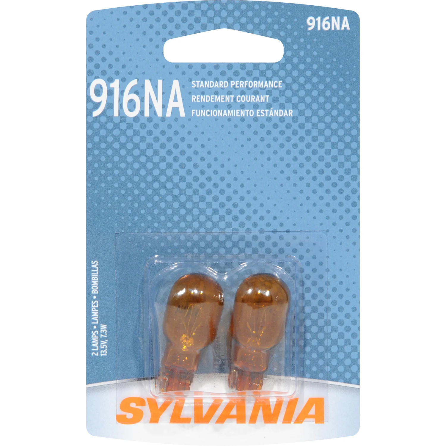 2-PK SYLVANIA 916NA Standard Automotive Light Bulb