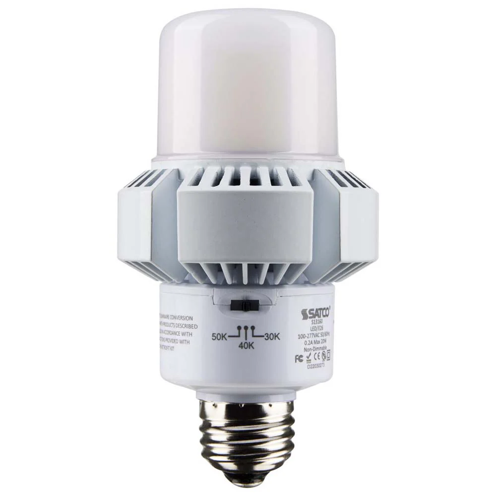 20W A-Plus 23 LED CCT Selectable 3K/4K/5K E26 base Ballast Bypass 100-277v