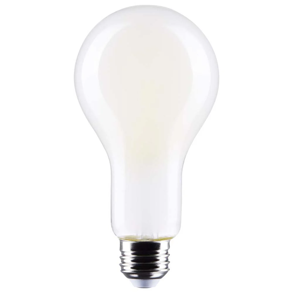 21W A23 LED Frost Finish Medium base Soft White 3000K 120v - 200W equiv