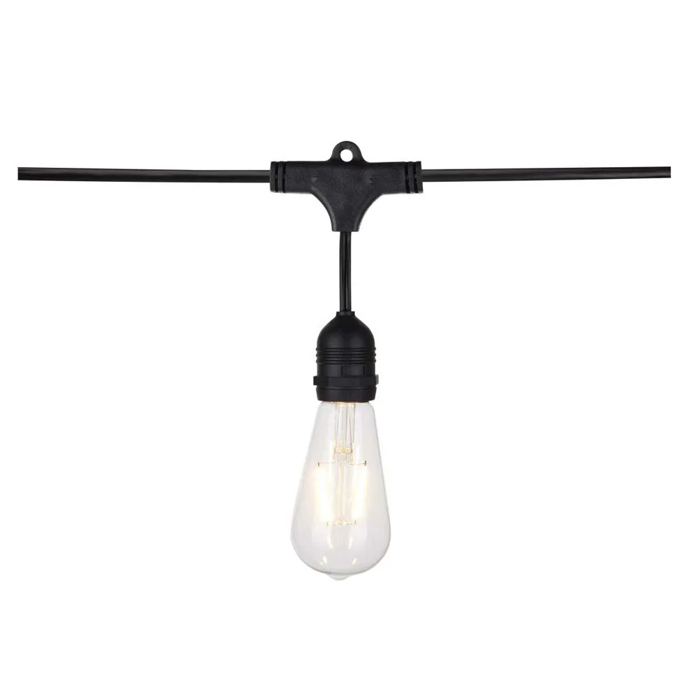 24-ft 24w 120v LED String Light - Include 12 Vintage ST19 bulbs - Image 3