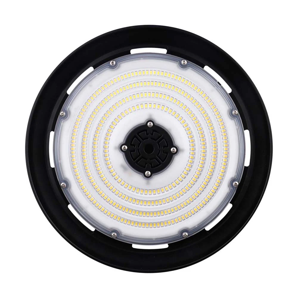 240W UFO LED High Bay 33840 Lumens 4000K 277-480v 0-10V Dimmable Black Finish - Image 3