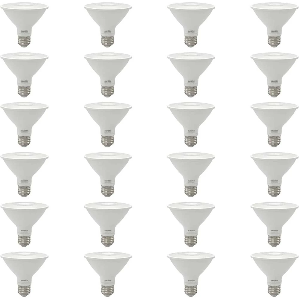 24Pk - Sunlite 9w LED PAR30 Reflector Floodlight 3000K Bulb - 75W Equiv
