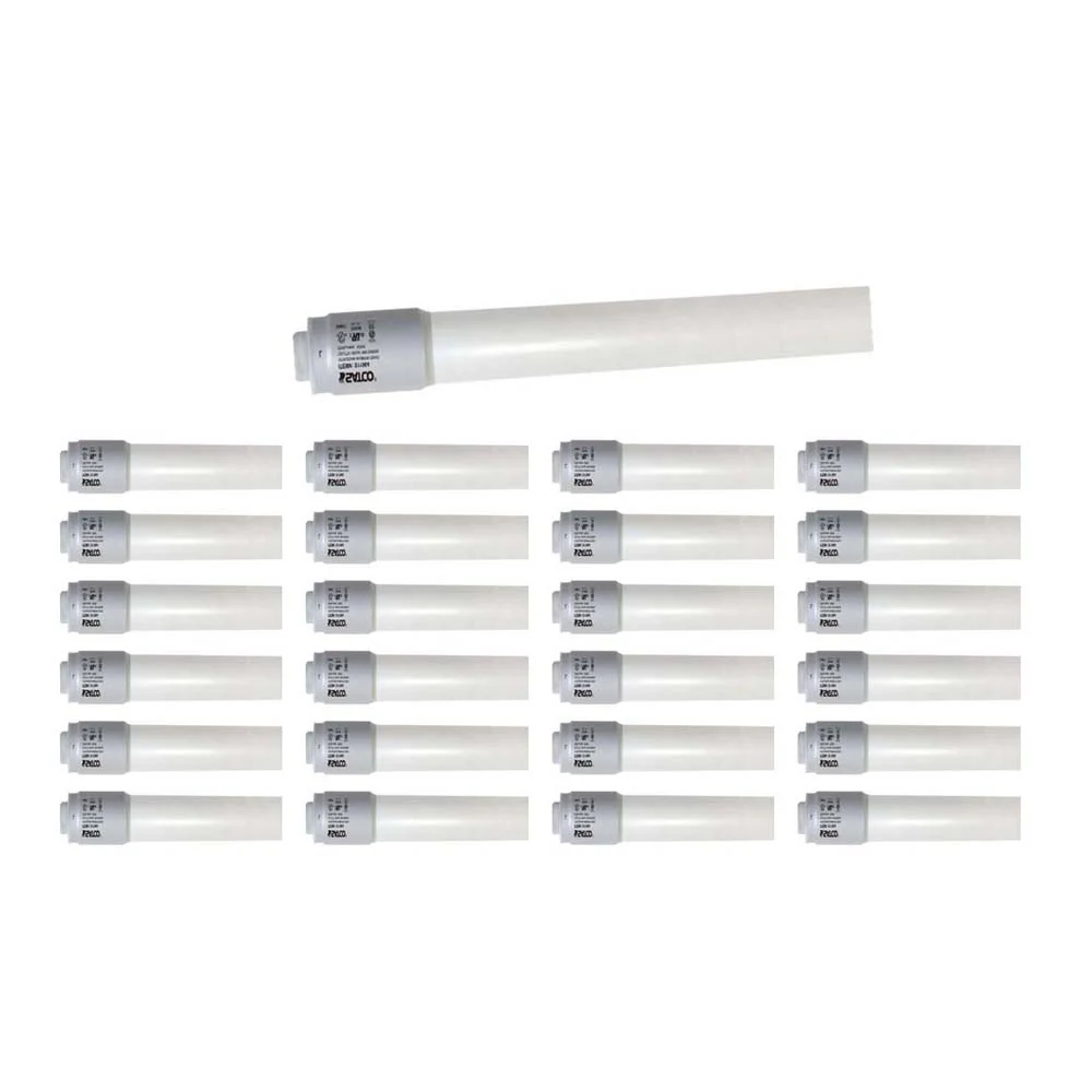 25Pk - 18W 48-in T8 LED 6500K Recessed Double Contact base 2500Lm Ballast Bypass