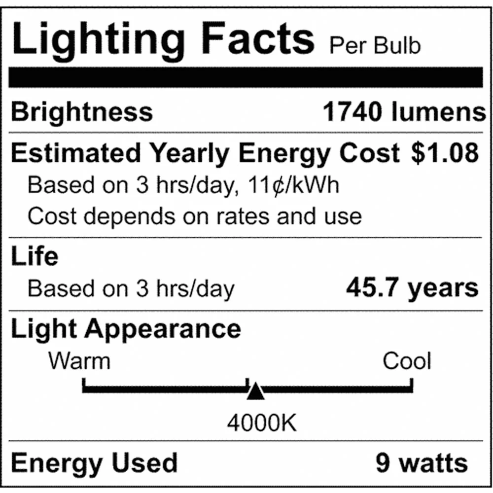 25Pk- 9.5W 48-in T8 LED Medium bi-pin base 4000K 1740Lm Type A Ballast dependent - Image 5
