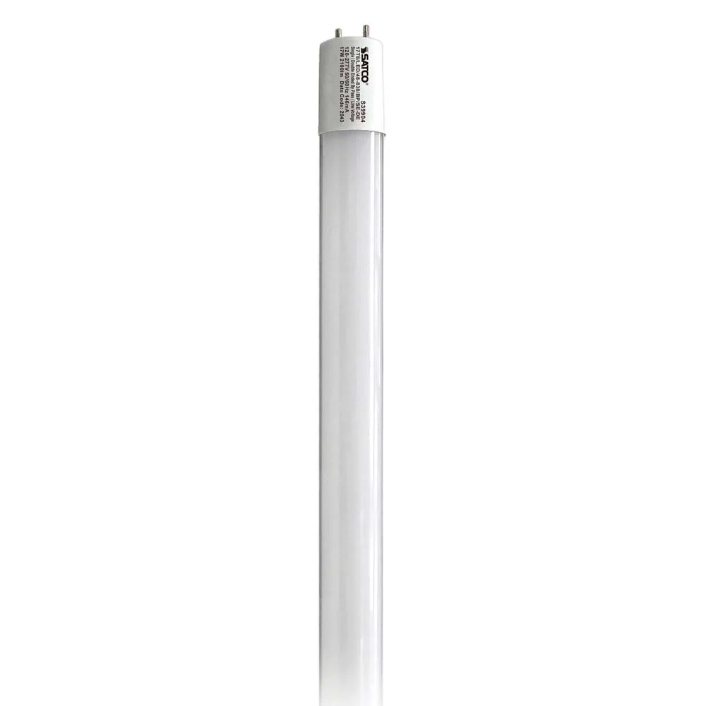25Pk - Satco 17W 48-in T8 LED Tube 3000K 2100LM G13 Base Ballast Bypass - Image 2