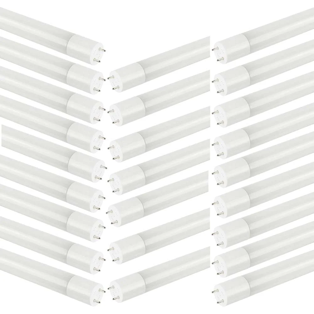 25Pk - Satco 17W 48-in T8 LED Tube 5000K 2200LM G13 Base Ballast Bypass
