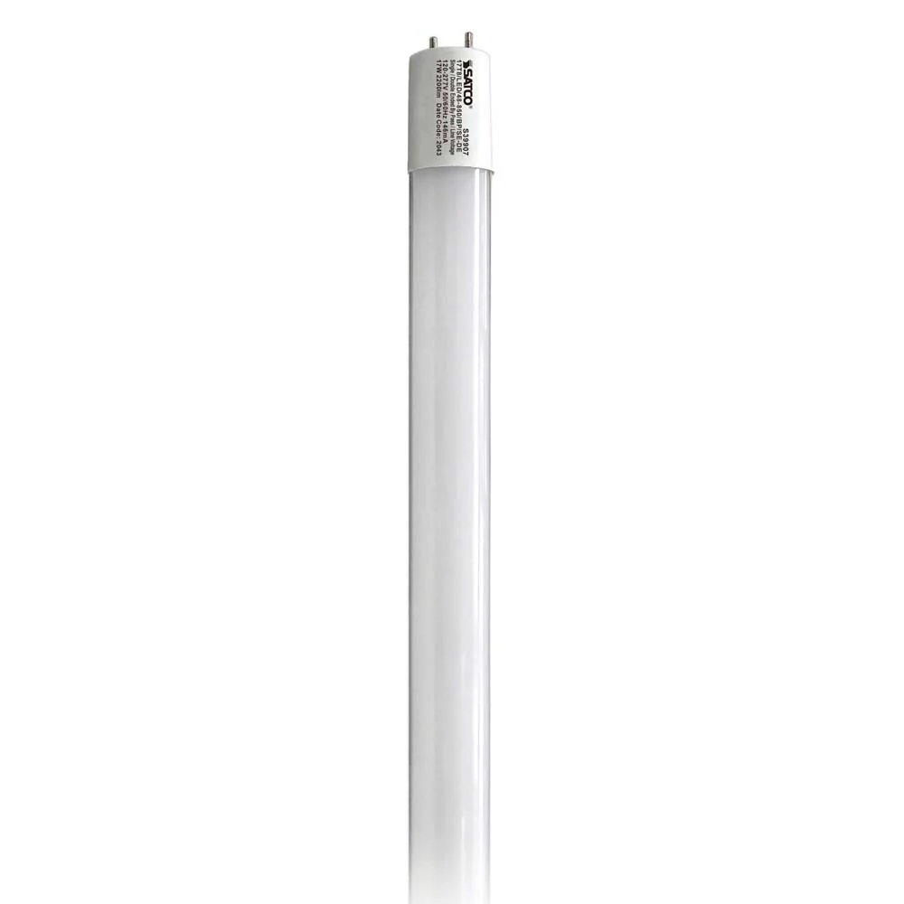 25Pk - Satco 17W 48-in T8 LED Tube 5000K 2200LM G13 Base Ballast Bypass - Image 2