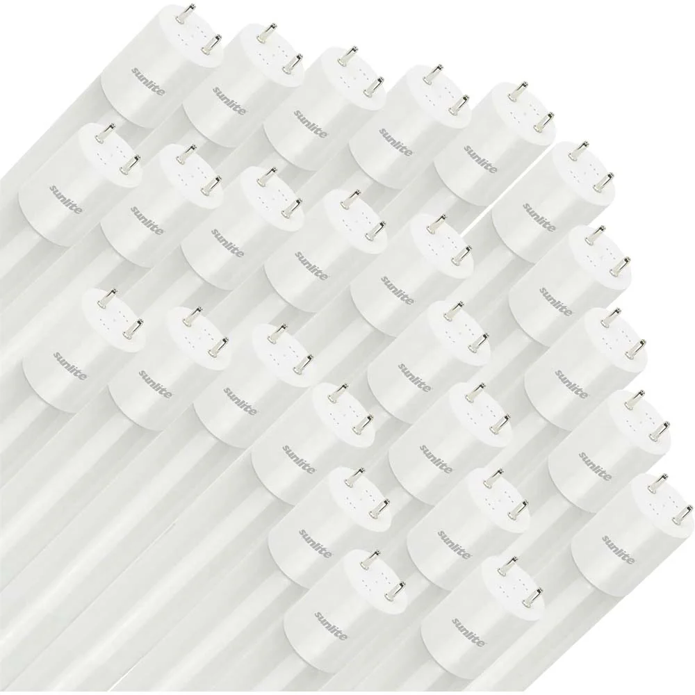25Pk - Sunlite 10w LED T8 36-in G13 Bi-Pin Base 4000K Plug and Play Light Tube