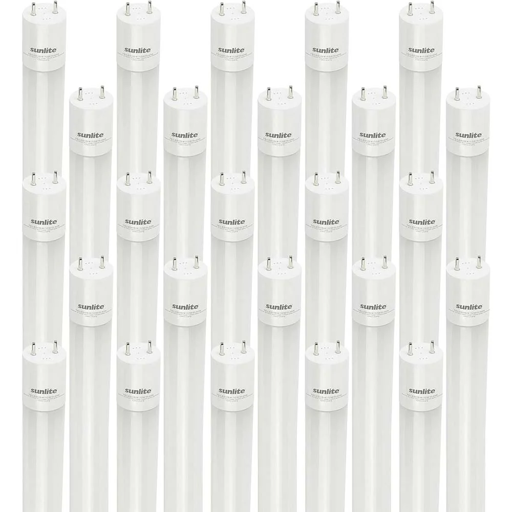 25Pk - Sunlite 11w LED T8  48-in G13 Bi-Pin Base 4000K Plug & Play Light Tube