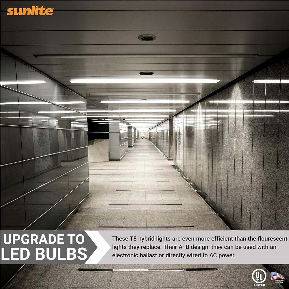 25Pk - Sunlite 12.5w 4-FT LED T8 Glass Tube Bulb CCT Tunable G13 Base 120-277V - Image 4