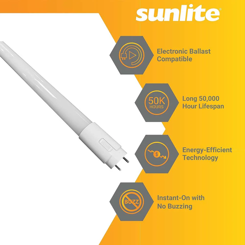 25Pk - Sunlite 12w 3-FT LED T8 Glass Tube Bulb CCT Tunable G13 Base 120-277V - Image 3