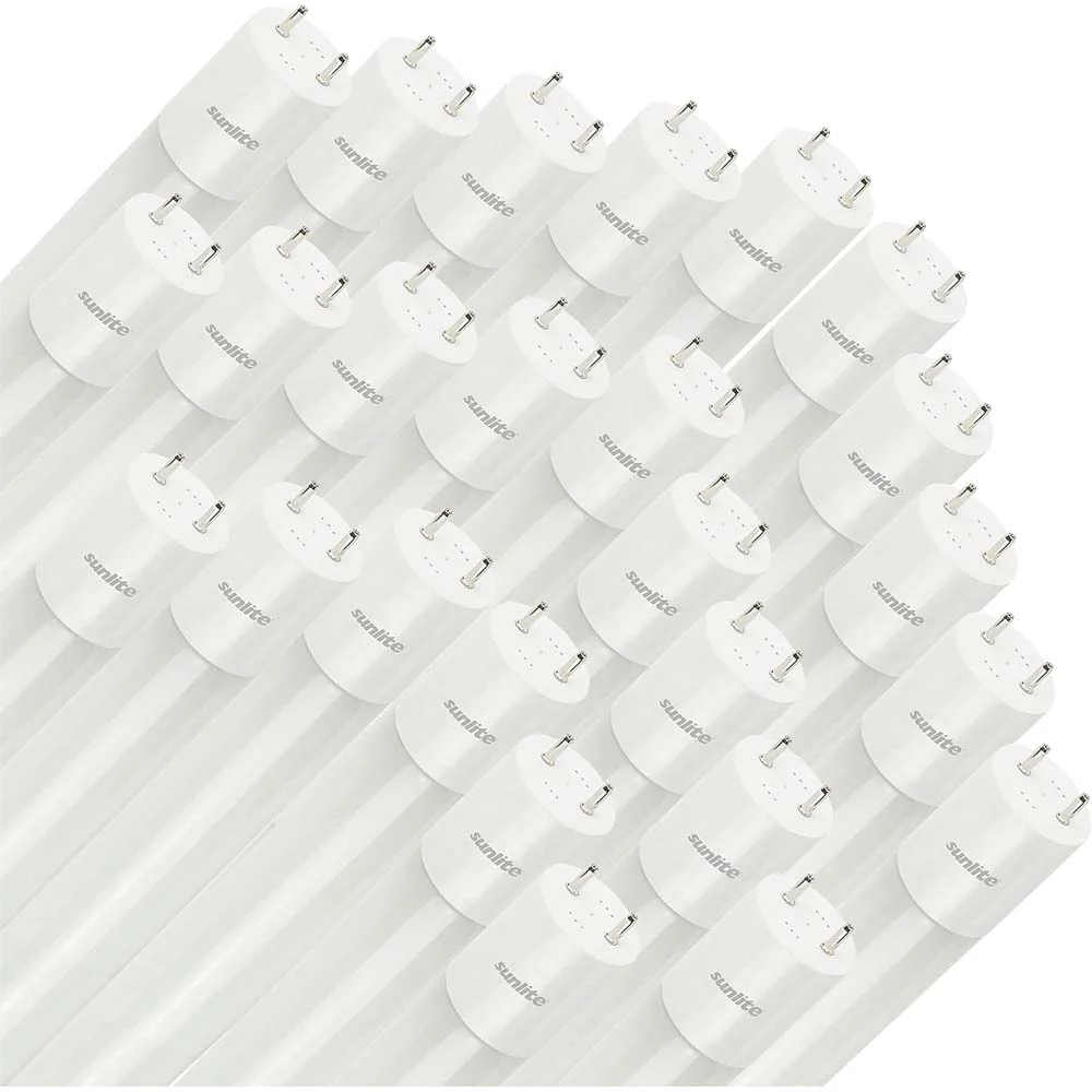 25Pk - Sunlite 14w LED T8 48-in G13 Bi-Pin Base 3500K Plug & Play light Tube