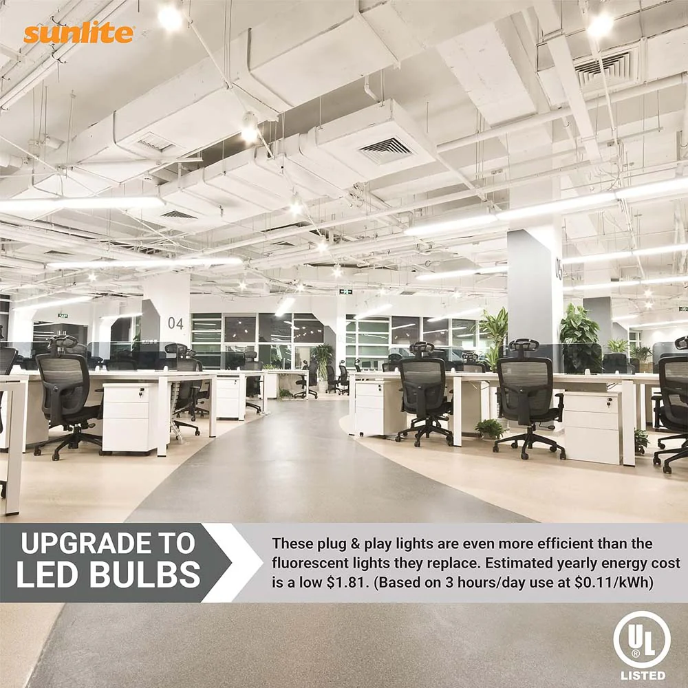 25Pk - Sunlite 15w LED T8 48-in G13 Bi-Pin Base 4000K Plug & Play light Tube - Image 4