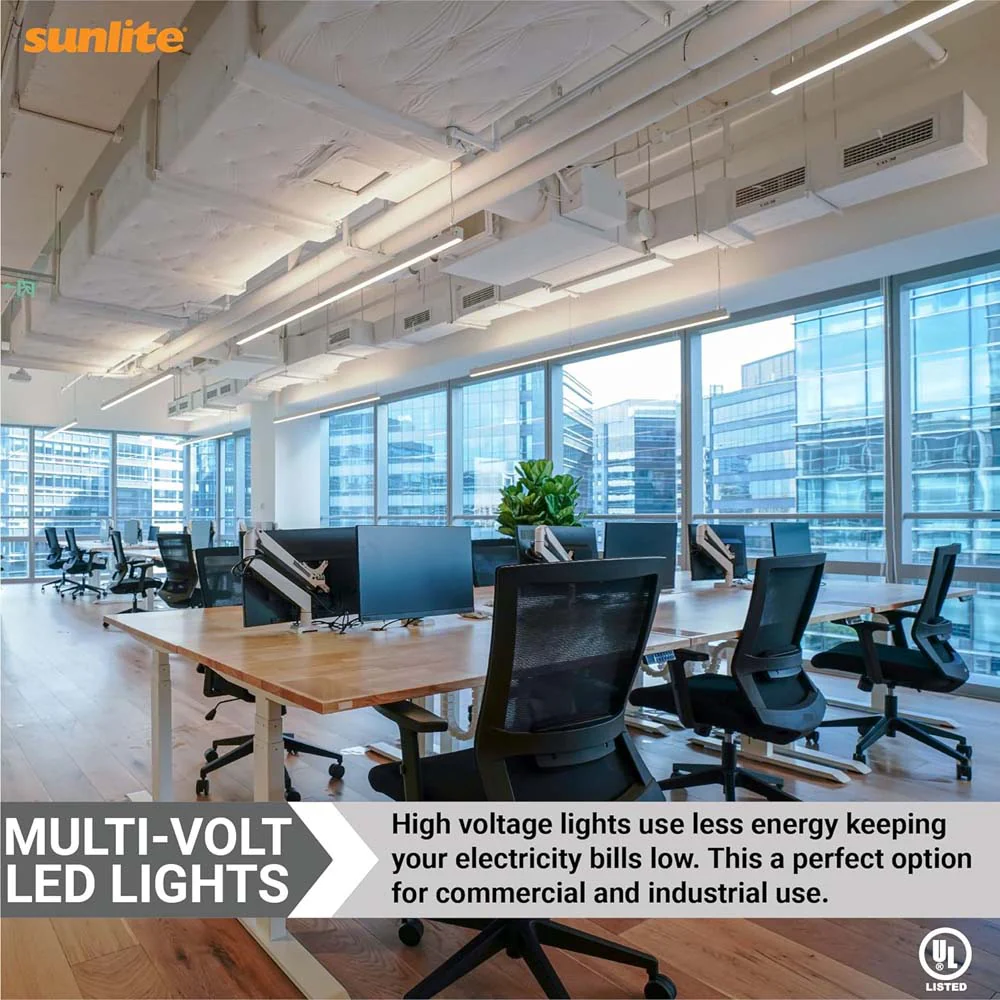 25Pk - Sunlite 17w LED T8 Light Tube 48-in G13 Base Frosted 3000K Ballast Bypass - Image 4