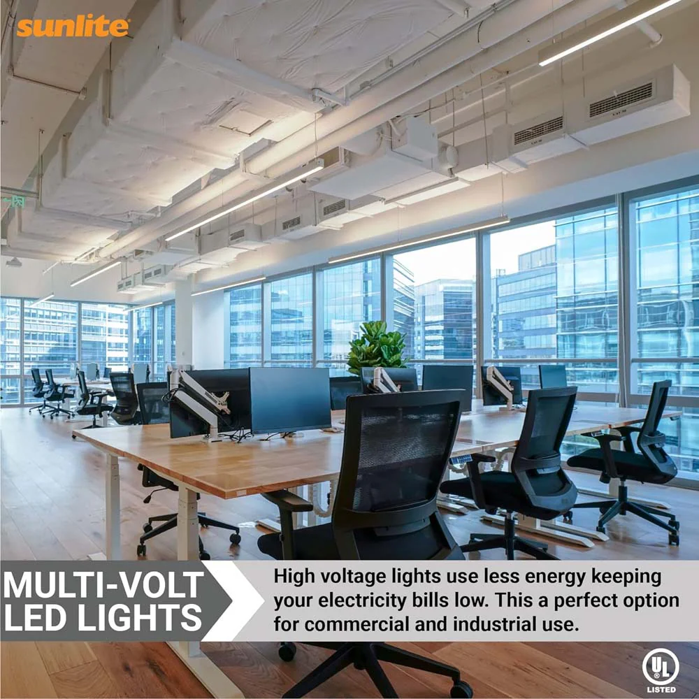 25Pk - Sunlite 17w LED T8 Light Tube 48-in G13 Base Frosted 4000K Ballast Bypass - Image 4