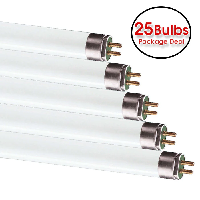 25pk - Ushio 24w 22in T5 High Output G5 3500k Fluorescent Linear Tube Light - Image 2