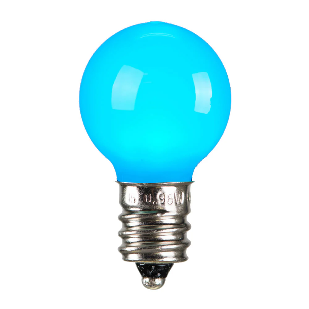 25Pk - Vickerman .96W G30 Teal Ceramic E12 LED Bulb