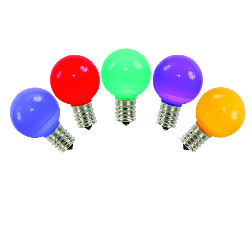 25PK - Vickerman Multi-Colored Ceramic G50 LED Replacement Bulb