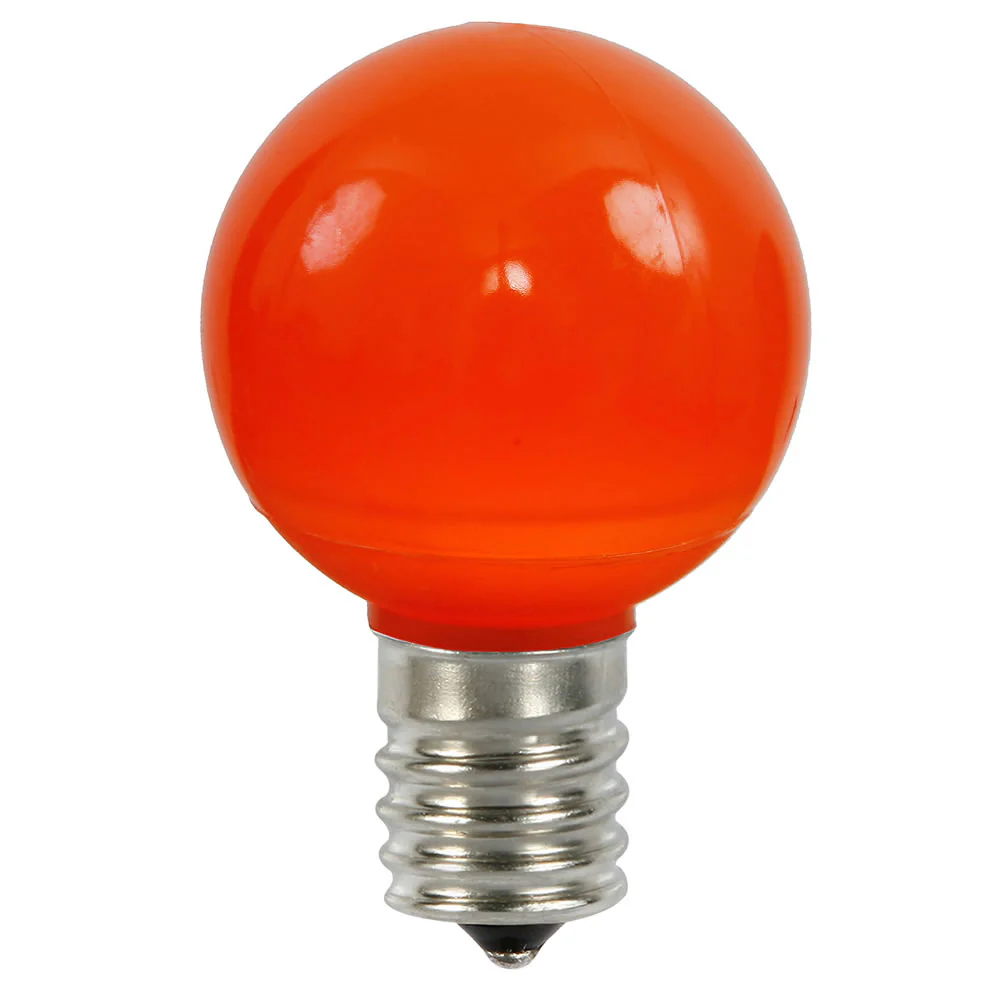 25PK - Vickerman Orange Ceramic G50 LED Replacement Bulb