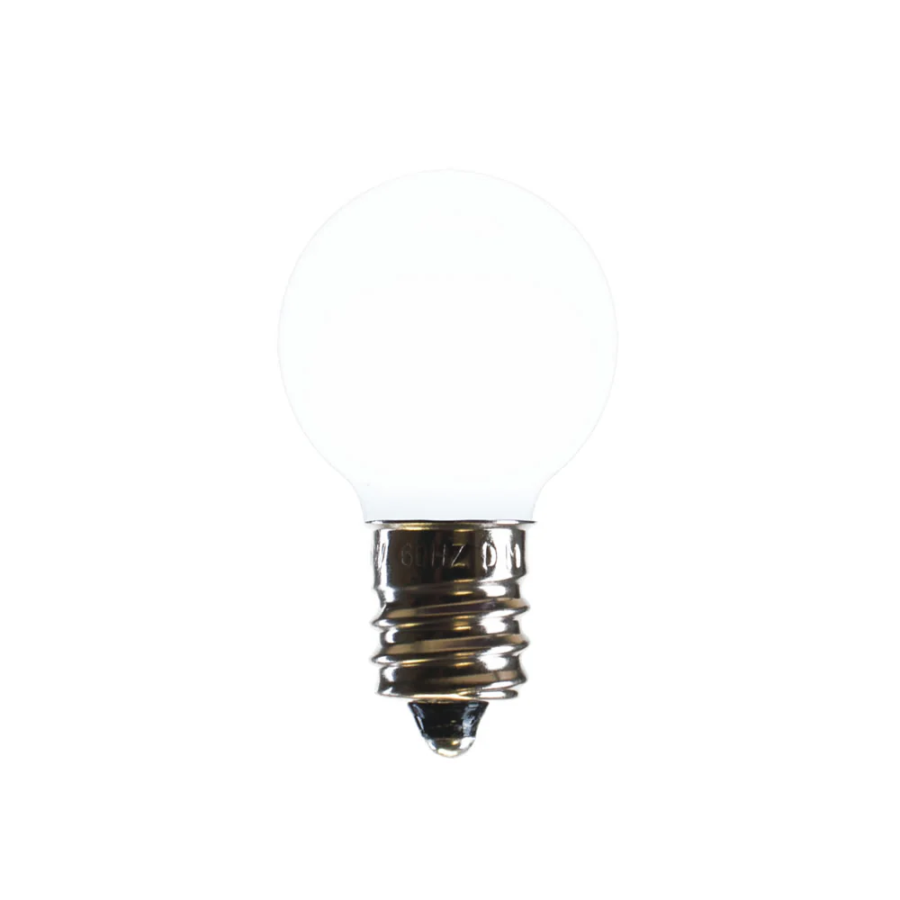 25PK - Vickerman Pure White Ceramic G30 LED Replacement Bulb