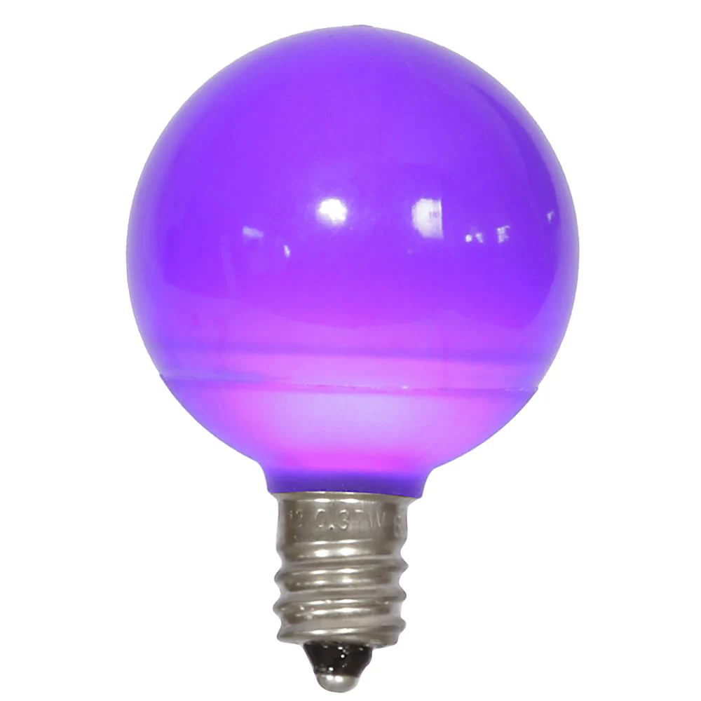 25PK - Vickerman Purple Ceramic G40 LED Replacement Bulb